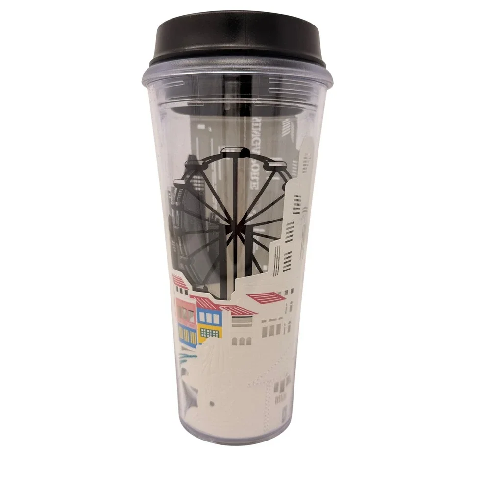 Starbucks Singapore Tumbler 2022‎ Pre-Owned 16oz Ferris Wheel City Design